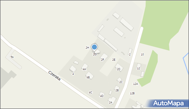 Śliwice, Czerska, 2G, mapa Śliwice