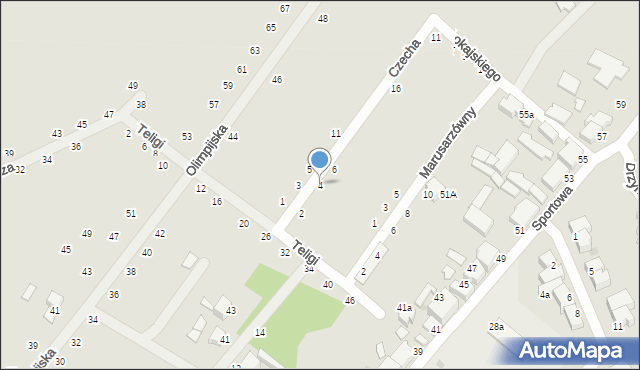 Słupsk, Czecha Bronisława, 4, mapa Słupska