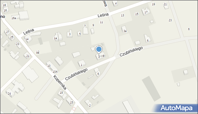 Smołdzino, Czubińskiego Zygmunta, prof., 2, mapa Smołdzino