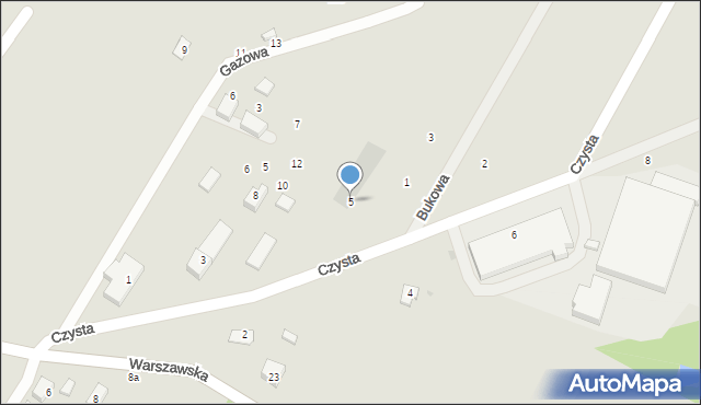 Sobótka, Czysta, 5, mapa Sobótka