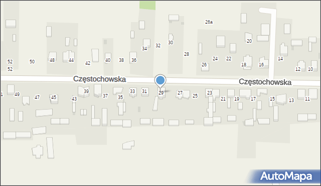 Srocko, Częstochowska, 29, mapa Srocko