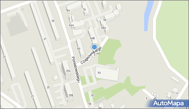 Stalowa Wola, Czajkowskiego, 4, mapa Stalowa Wola