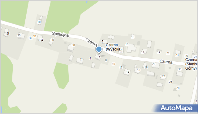 Stanisław Górny, Czerna, 6, mapa Stanisław Górny