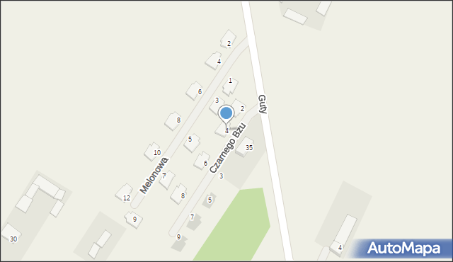 Stanisławowo, Czarnego Bzu, 4, mapa Stanisławowo