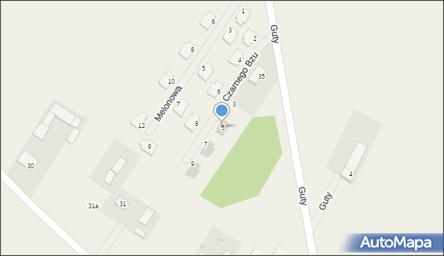 Stanisławowo, Czarnego Bzu, 5, mapa Stanisławowo