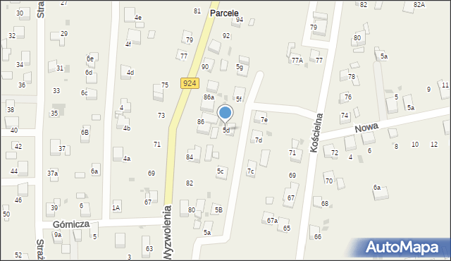 Stanowice, Czynu Społecznego, 5d, mapa Stanowice