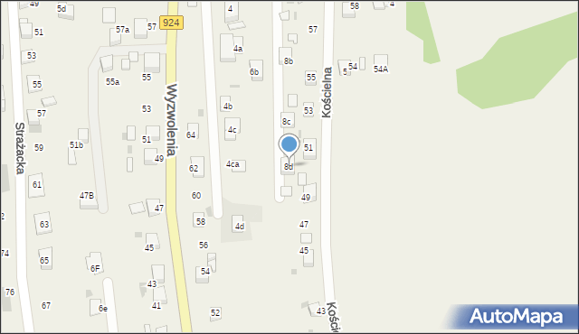 Stanowice, Czynu Społecznego, 8d, mapa Stanowice