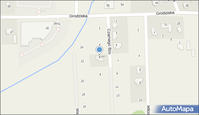 Stara Wieś, Czarnego Bzu, 6, mapa Stara Wieś