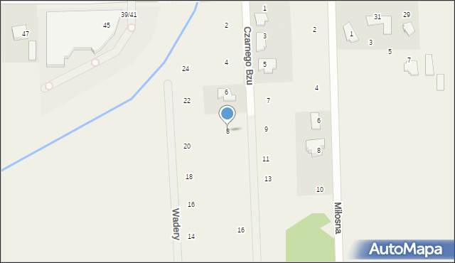 Stara Wieś, Czarnego Bzu, 8, mapa Stara Wieś