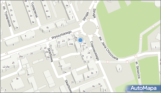 Stargard, Czarnieckiego Stefana, hetm., 1, mapa Stargard
