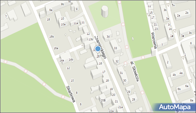 Stargard, Czarnieckiego Stefana, hetm., 15, mapa Stargard