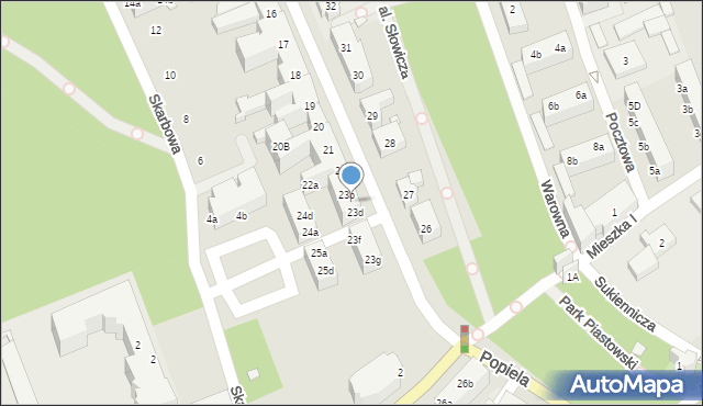 Stargard, Czarnieckiego Stefana, hetm., 23c, mapa Stargard