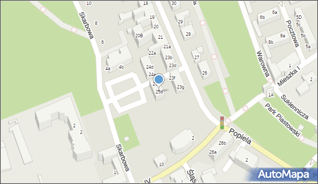 Stargard, Czarnieckiego Stefana, hetm., 25d, mapa Stargard