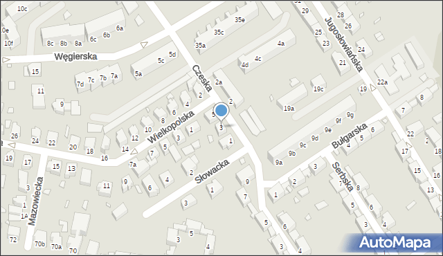 Stargard, Czeska, 3, mapa Stargard
