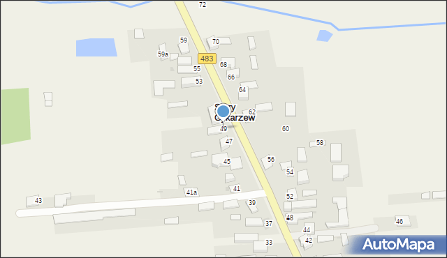 Stary Cykarzew, Częstochowska, 49, mapa Stary Cykarzew