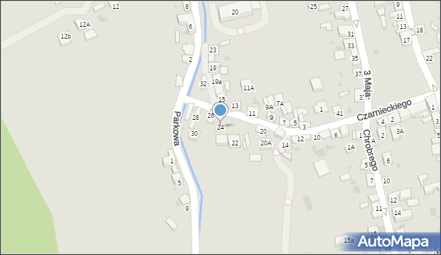 Stary Sącz, Czarnieckiego Stefana, hetm., 24, mapa Stary Sącz