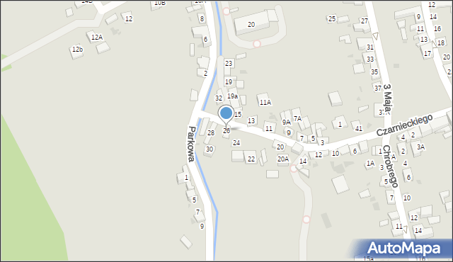 Stary Sącz, Czarnieckiego Stefana, hetm., 26, mapa Stary Sącz