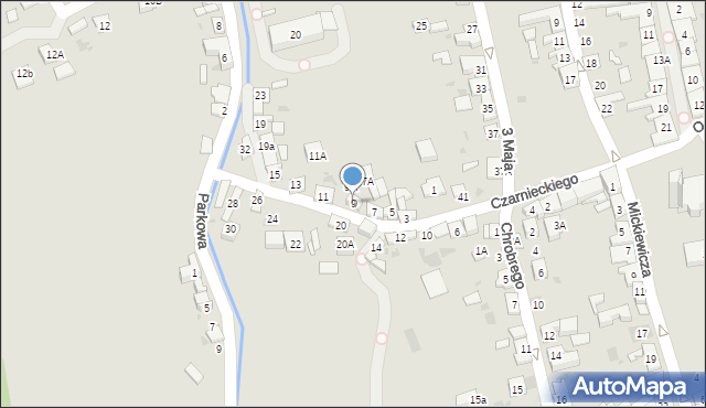 Stary Sącz, Czarnieckiego Stefana, hetm., 9, mapa Stary Sącz