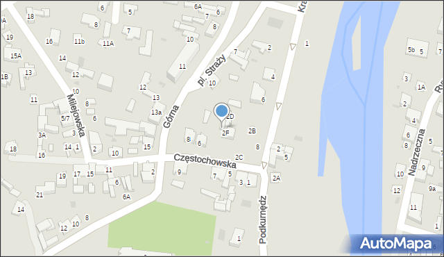 Sulejów, Częstochowska, 4, mapa Sulejów