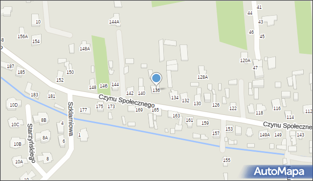 Sulejówek, Czynu Społecznego, 136, mapa Sulejówek