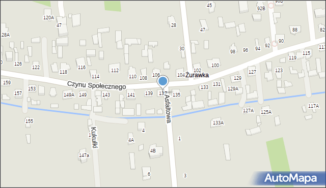 Sulejówek, Czynu Społecznego, 137, mapa Sulejówek