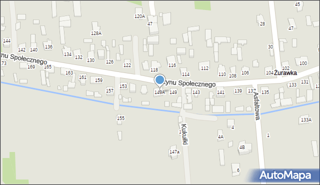 Sulejówek, Czynu Społecznego, 149A, mapa Sulejówek