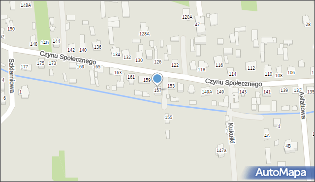 Sulejówek, Czynu Społecznego, 157, mapa Sulejówek