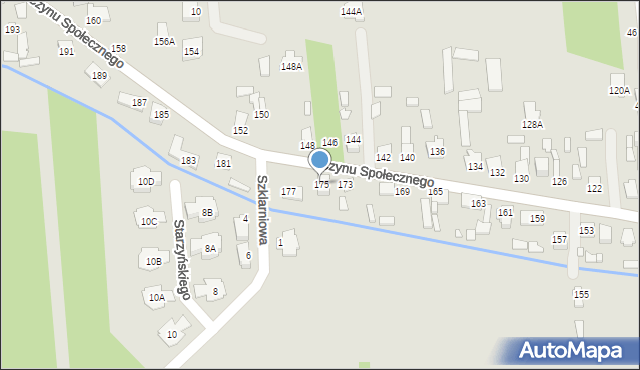 Sulejówek, Czynu Społecznego, 175, mapa Sulejówek