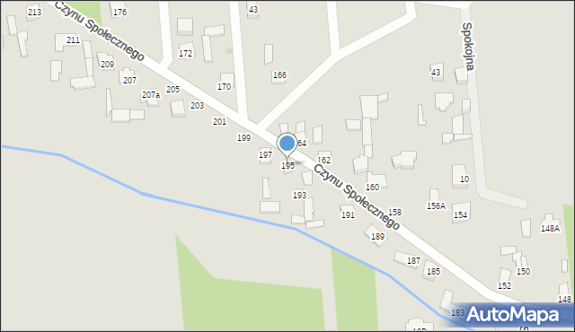 Sulejówek, Czynu Społecznego, 195, mapa Sulejówek