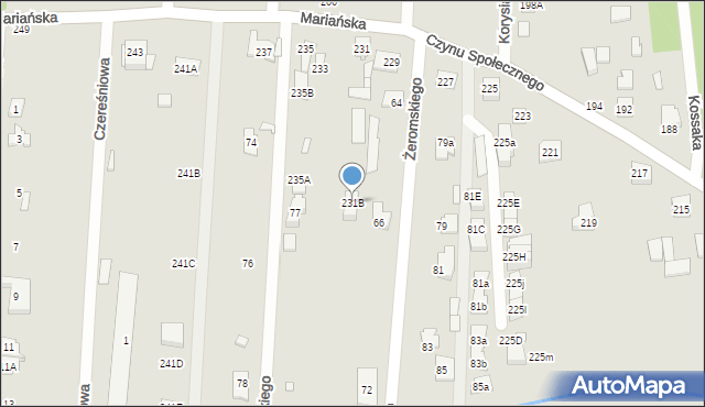 Sulejówek, Czynu Społecznego, 231B, mapa Sulejówek