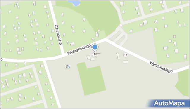 Suwałki, Czarnoziem, 13/1, mapa Suwałk