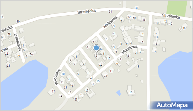 Swarzędz, Czereśniowa, 3, mapa Swarzędz