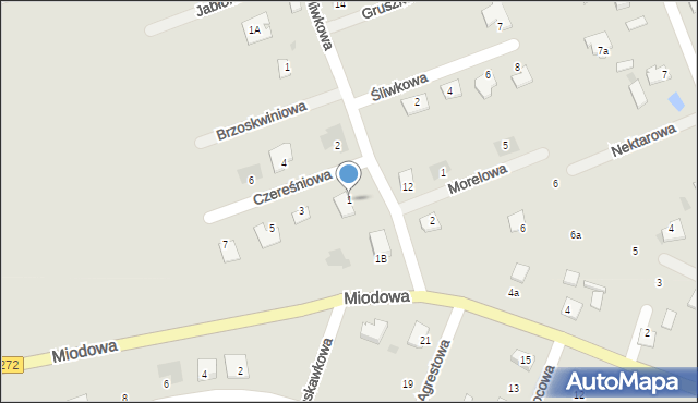 Świecie, Czereśniowa, 1, mapa Świecie