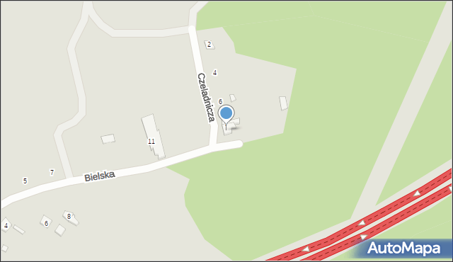 Szczecin, Czeladnicza, 8, mapa Szczecina