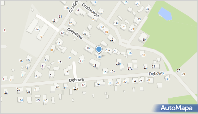 Szczecin, Czwójdzińskiego Bolesława, 18, mapa Szczecina