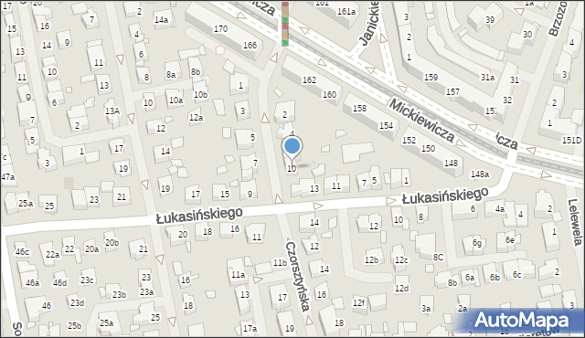 Szczecin, Czorsztyńska, 10, mapa Szczecina