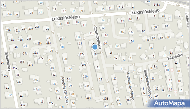 Szczecin, Czorsztyńska, 19, mapa Szczecina