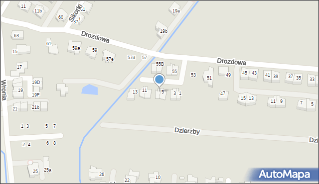 Szczecin, Czajki, 7, mapa Szczecina