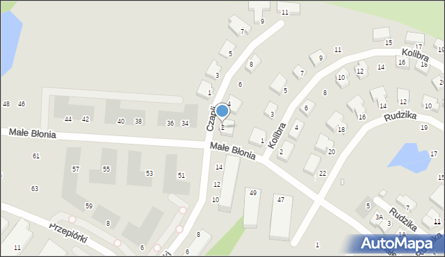 Szczecin, Czapli, 2, mapa Szczecina