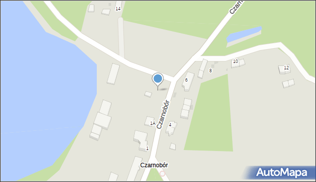 Szczecinek, Czarnobór, 1c, mapa Szczecinek