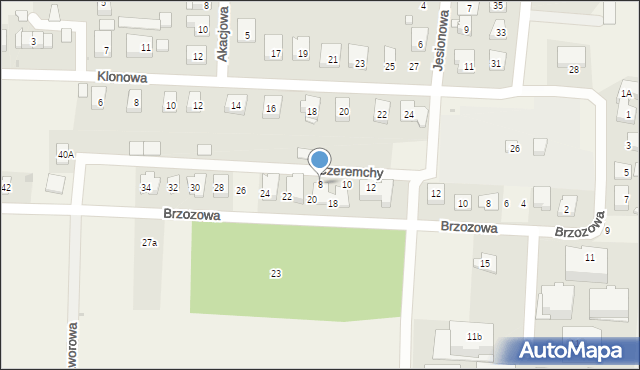 Szeligi, Czeremchy, 8, mapa Szeligi