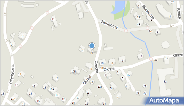 Szklarska Poręba, Czecha Bronisława, 6, mapa Szklarska Poręba