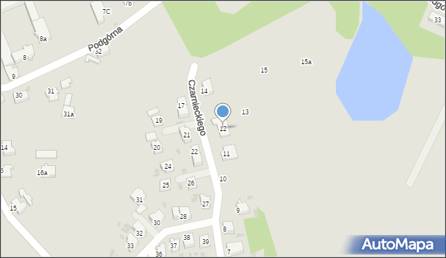 Szprotawa, Czarnieckiego Stefana, hetm., 12, mapa Szprotawa