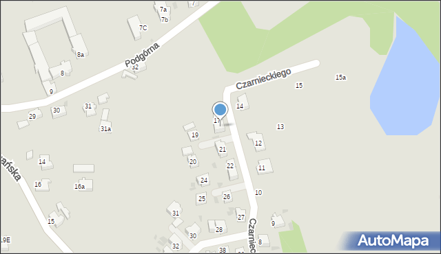 Szprotawa, Czarnieckiego Stefana, hetm., 18, mapa Szprotawa