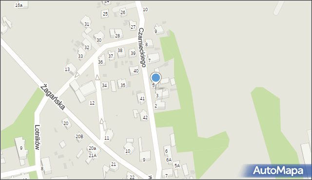 Szprotawa, Czarnieckiego Stefana, hetm., 4, mapa Szprotawa