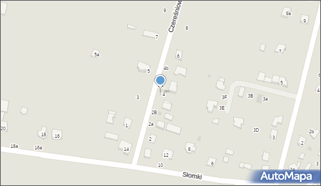 Tarnobrzeg, Czereśniowa, 4aa, mapa Tarnobrzegu