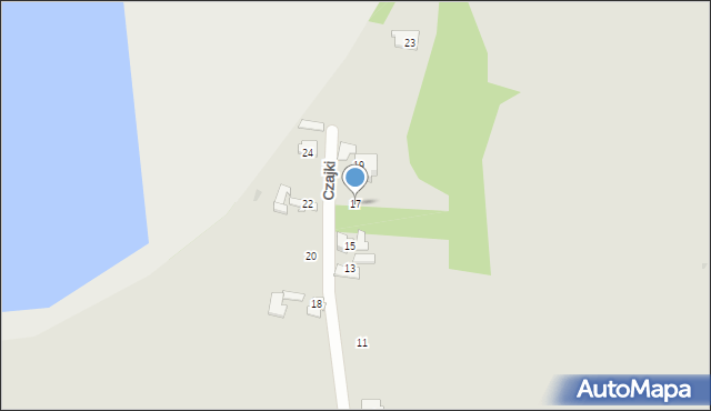 Tarnów, Czajki, 17, mapa Tarnów