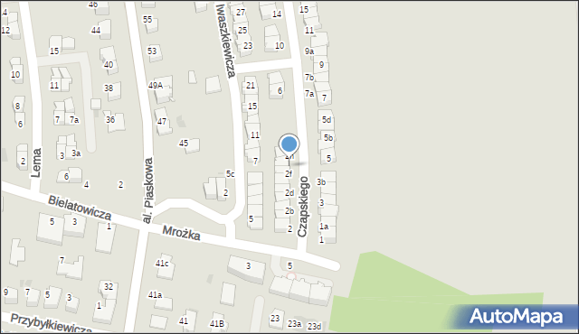 Tarnów, Czapskiego Józefa, 2g, mapa Tarnów