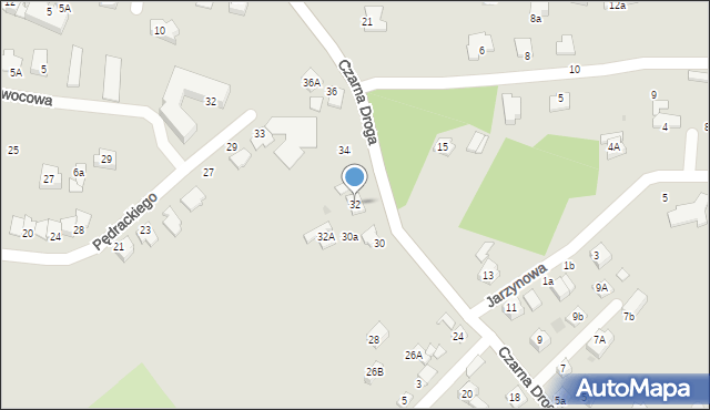 Tarnów, Czarna Droga, 32, mapa Tarnów