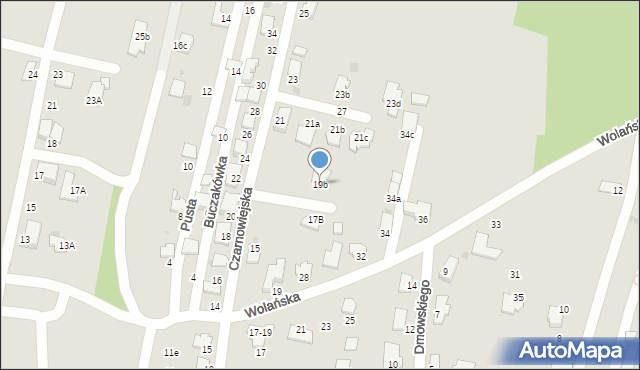 Tarnów, Czarnowiejska, 19b, mapa Tarnów